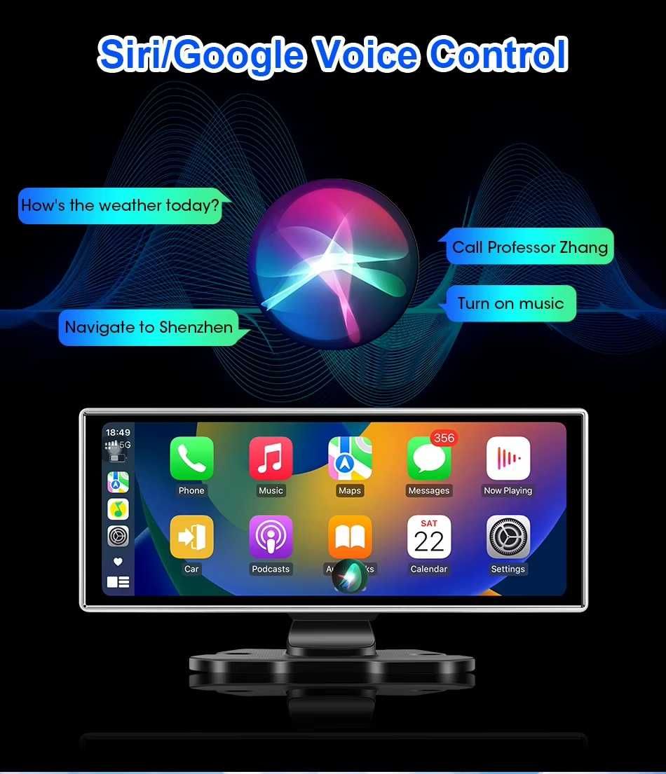 Navigatie bord,touchscreen 26cm,camera 4k,Carplay si Android Auto