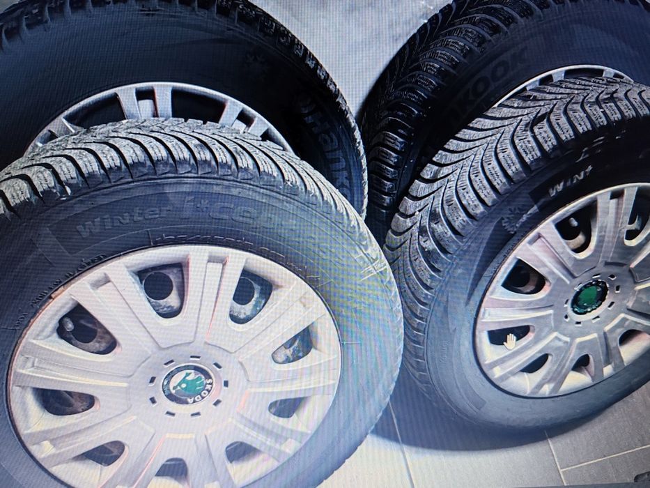 Jante Tabla Skoda Octavia 5x112 R15 Gume Iarna