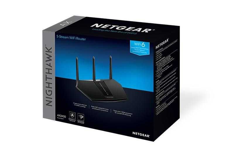 Router Netgear Nighthawk AX2400 WiFi6 Router (RAX30)