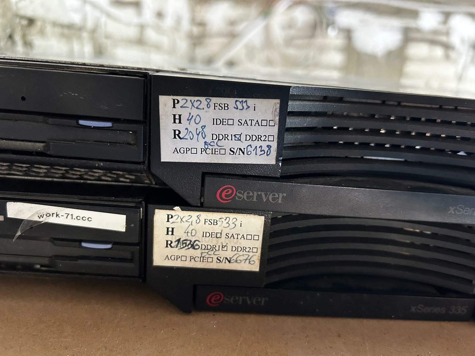 Сървър HP ProLiant DL380 G5 , HP ProLiant DL360 G5, IBM xSeries 335