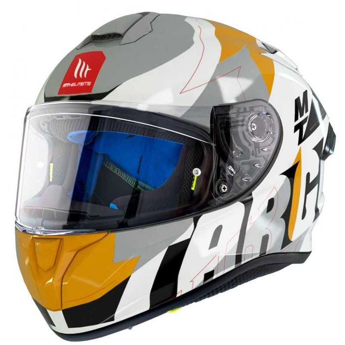 Каска MT TARGO PRO BIGER Gloss Pearl Yellow Размер L