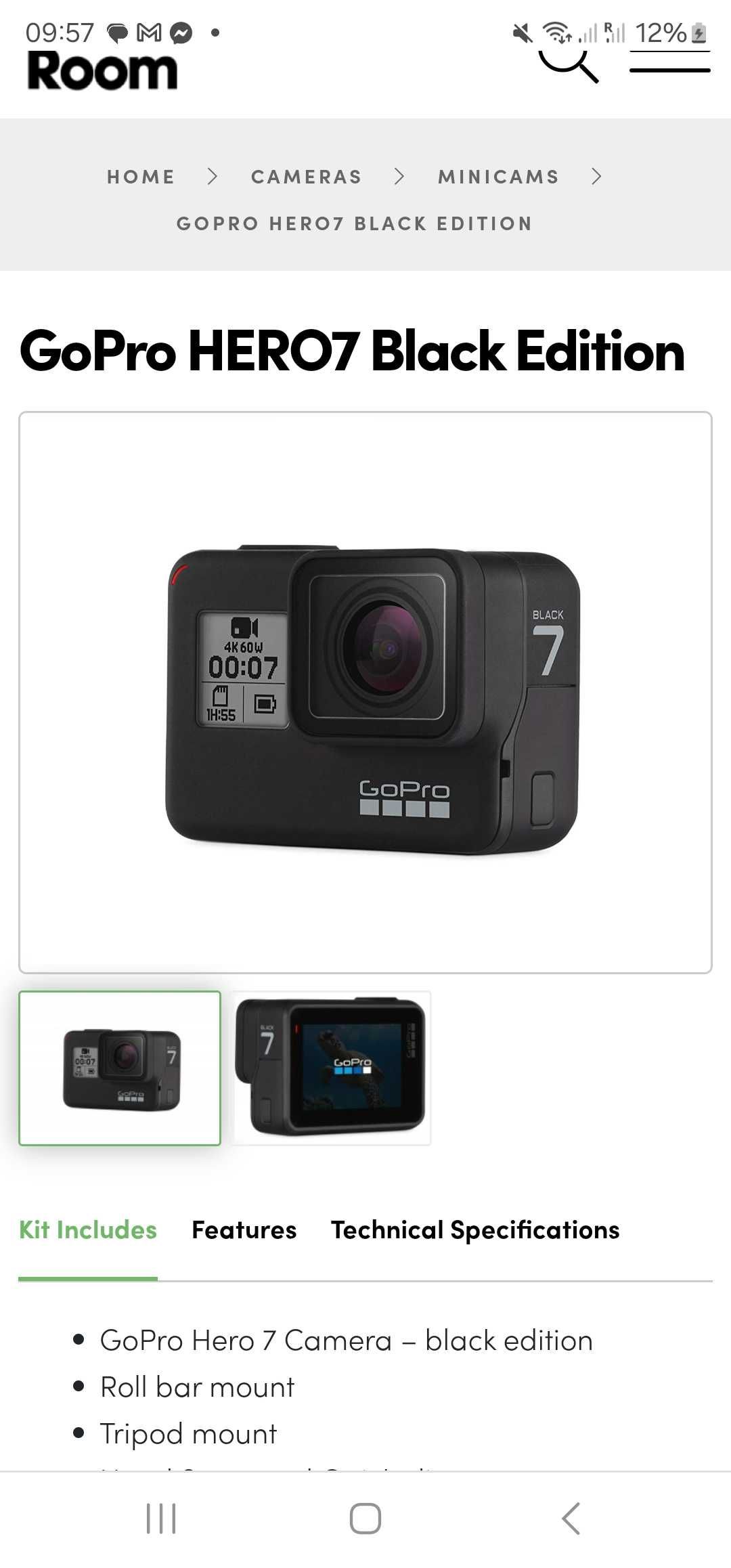 Go Pro Hero 7 black Waterproof Action Camera