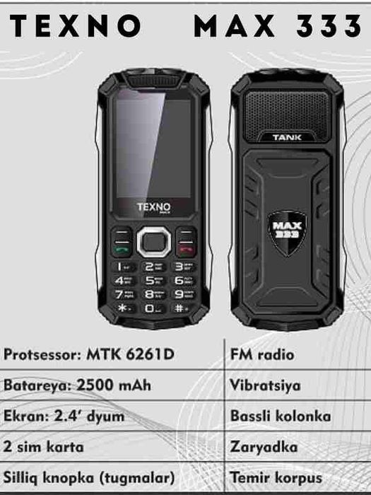 Texno max 333 (Garantya 100%)(24/7 Aloqadamiz)