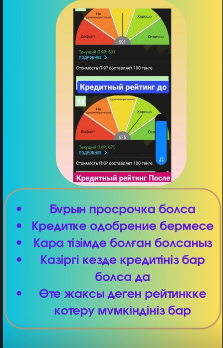Обновление кредитной истории,график мфо, банк, арест с ОПЫТОМ 3 года!