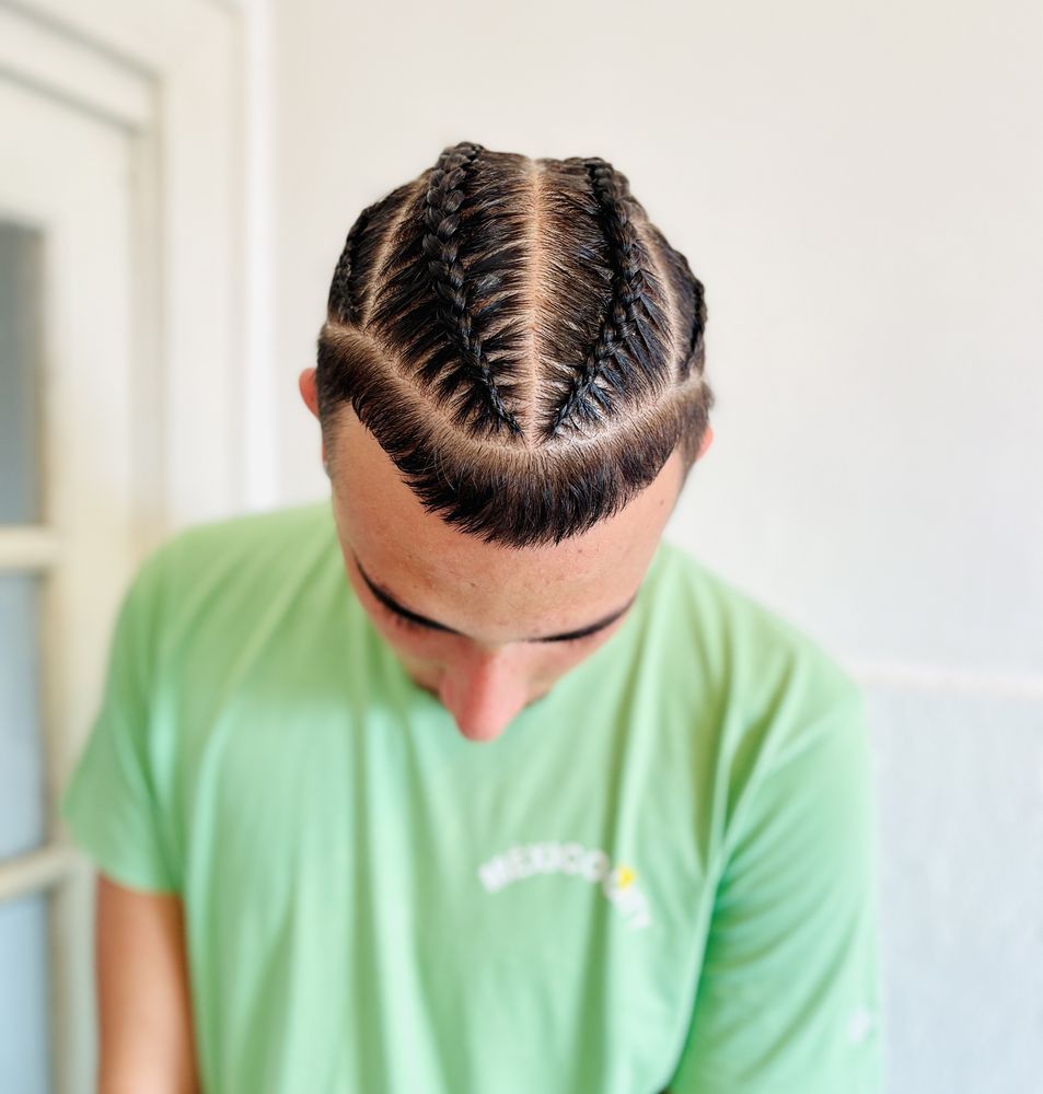 Codite barbati, codite afro, box braid