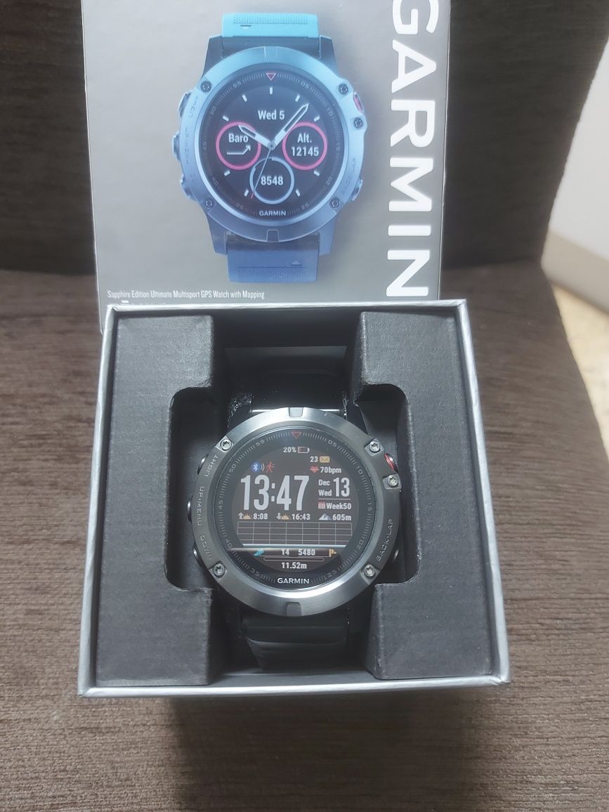 Garmin Fenix 5X smartwatch saphire crystal