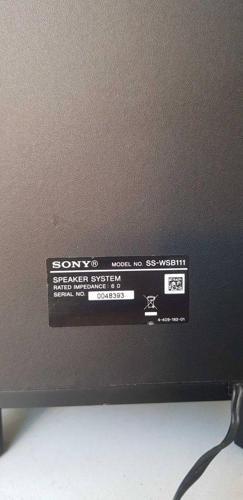 Subwoofer sony ss-wsb 111