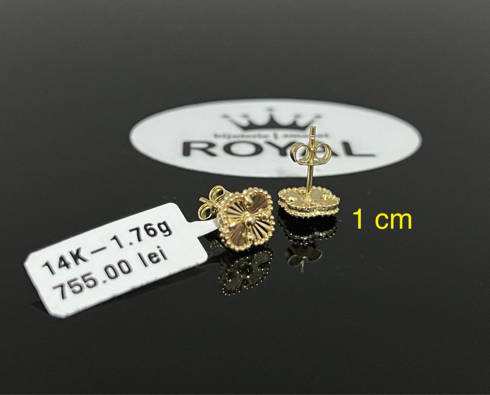 Bijuteria Royal CB : Cercei dama aur 14k 1,76 grame