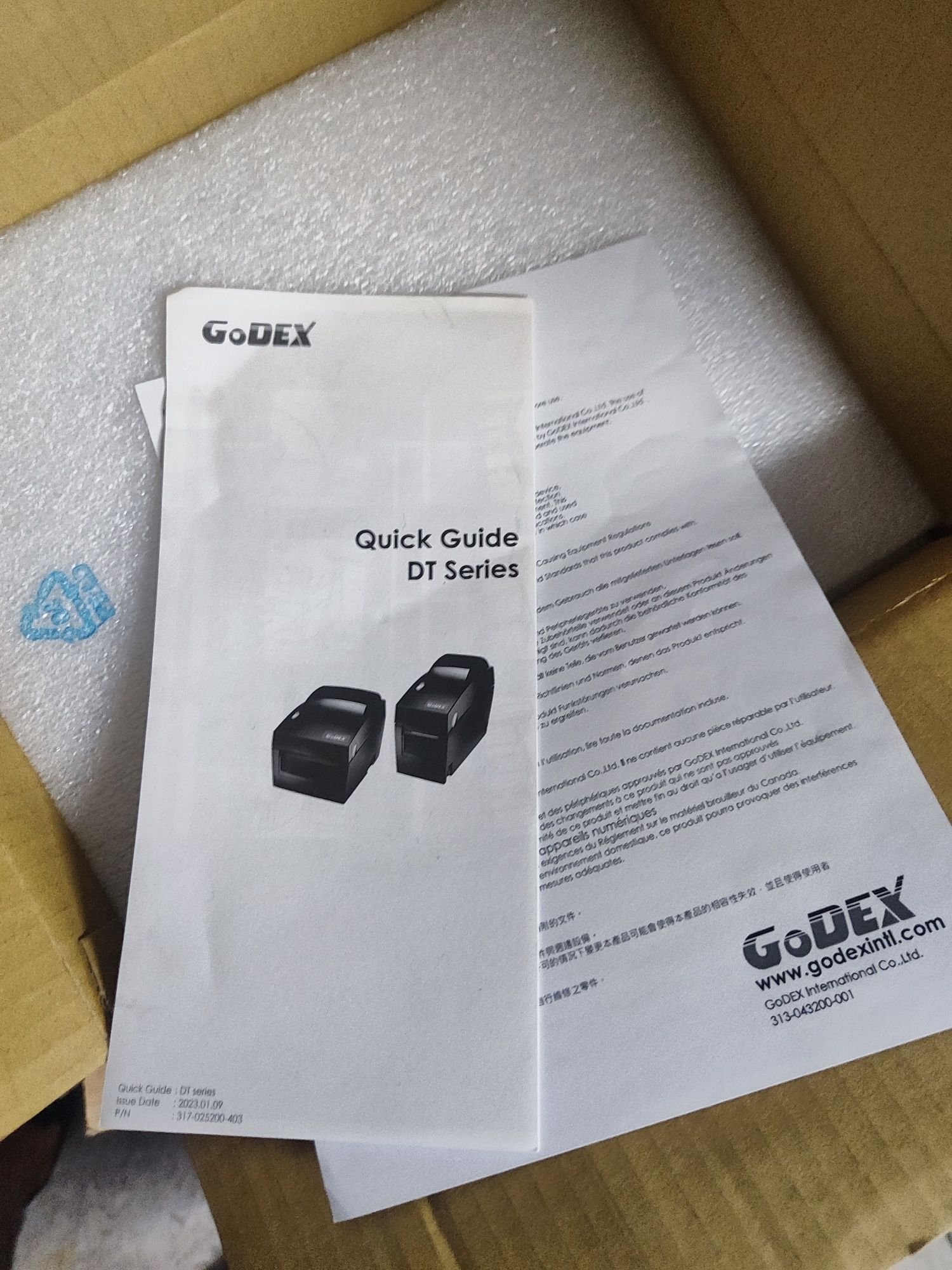 Godex DT2 printer