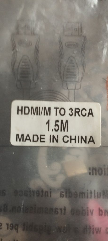 Переходник hdmi/m to 3rca