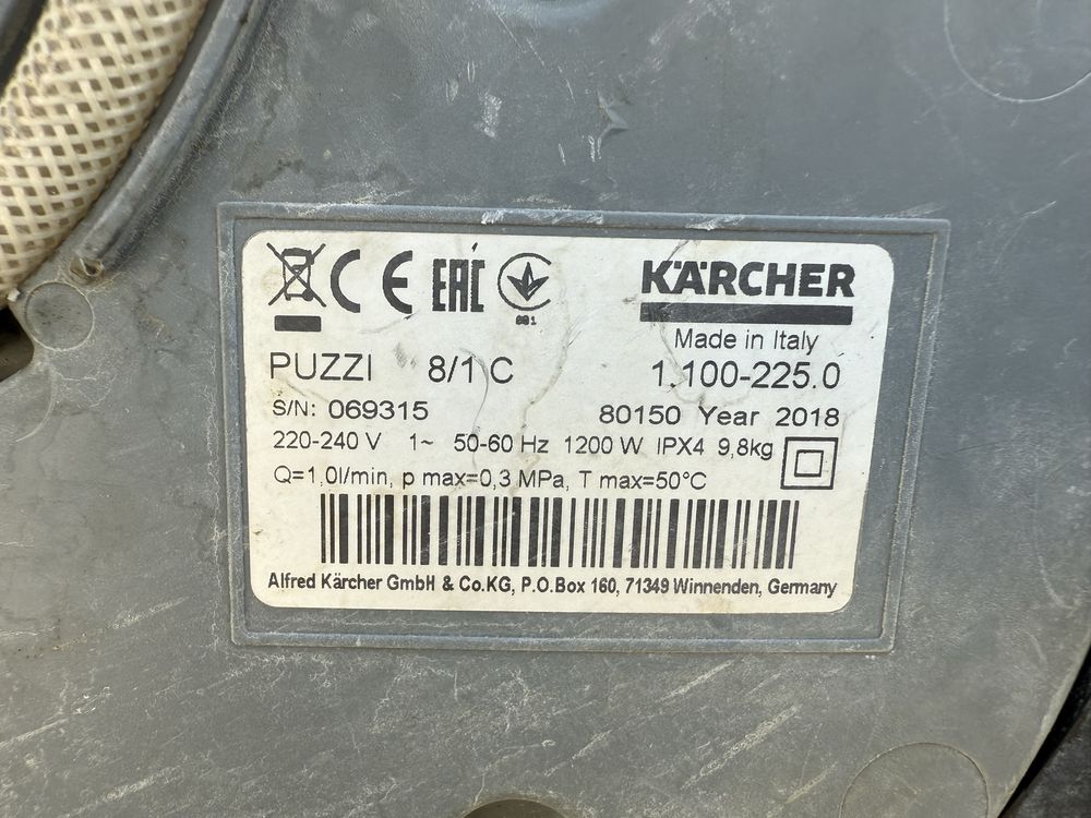 * Karcher PUZZI 8.1 профессиональный моющий пылесос для химчистки ориг