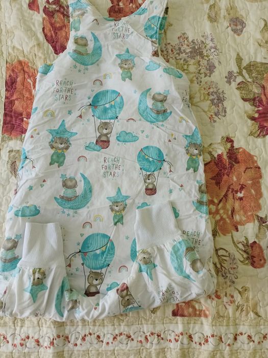 Детски спално чувалче/ чувалче с крачета 90 см,