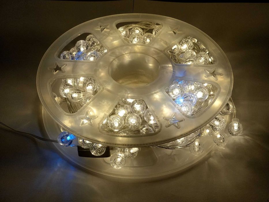 Instalatie Bile 22 Metri, Alb rece, Lumina calda, Albastru, Multicolor