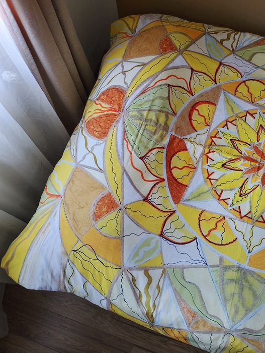 Husa pilota decorativa Joy (frequency art), 170 x 220 cm