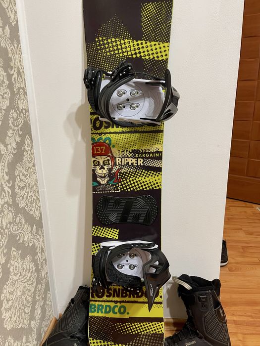 Placa snowboard 137 cm nitro cu legaturi
