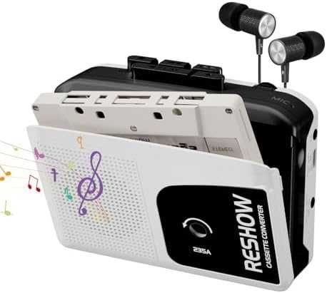 Нов Преносим касетофон + MP3 конвертор | Стерео звук + запис