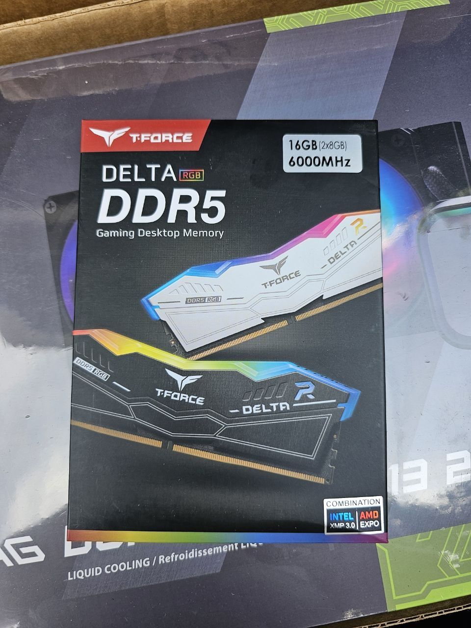Оперативная память DDR5 T-Force Delta RGB 16GB (2x8), новые