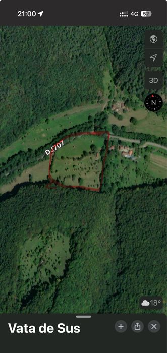 Teren intravilan Vata de Sus jud. Hunedoara