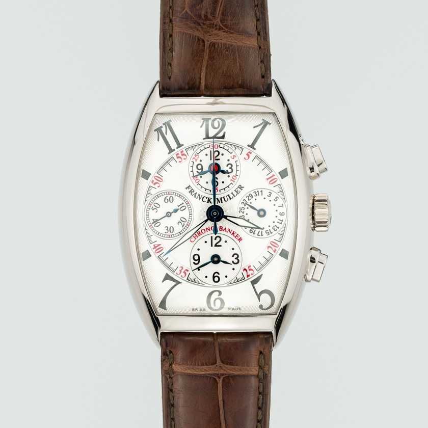 Franck Muller Chronobanker Chronograph White gold 7850 - Промоция!