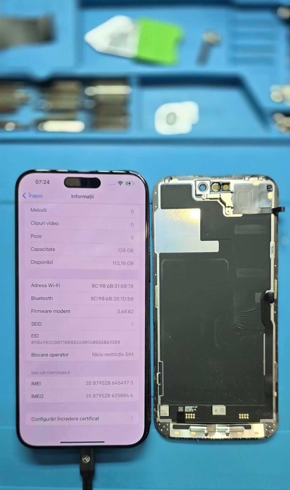 iPhone 14 Pro Max - Placă Bază - COMPLETĂ - 128/256 GB
