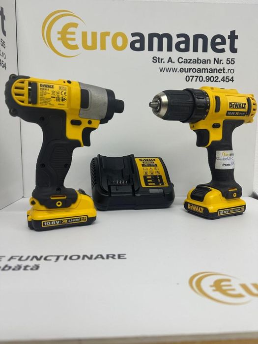 Set 2 scule 12V DCD710 +DCF815 +DCB127x2 +incarcator -I-