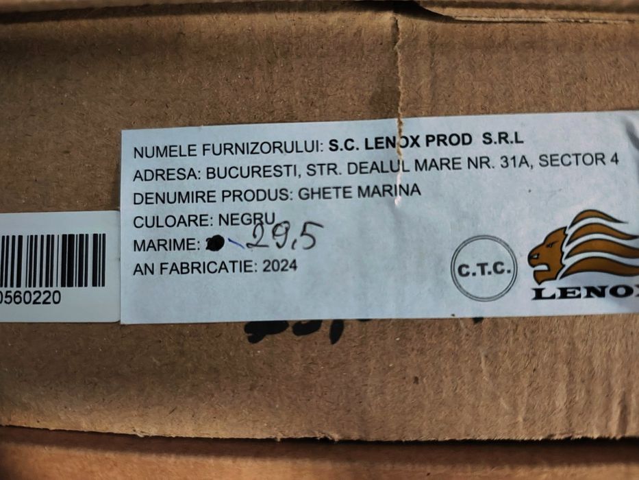 Ghete de marină din piele cu scai