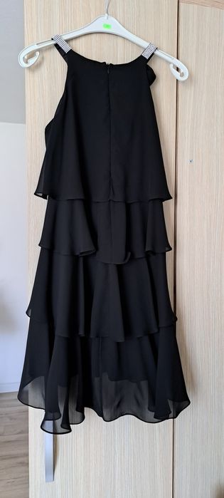 Rochie neagra din voal