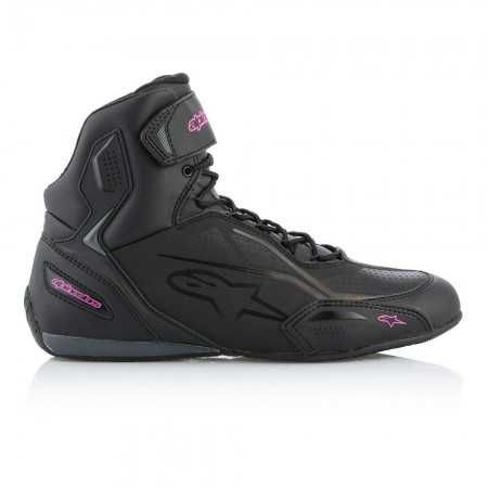 Дамски Мото боти ботуши ALPINESTARS FASTER-3 BLACK/FUSCHIA 36-40