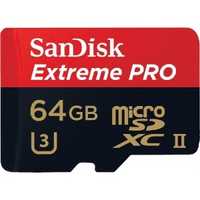 Card memorie SanDisk Micro SDXC Extreme PRO 64GB UHS-II U3 Class 10