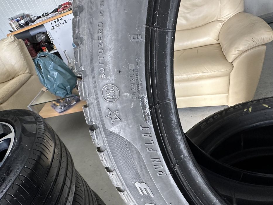 4 anvelope pirelli 245 45 19 top ca noi originale bmw runflat ms