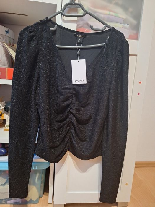 Bluză elegantă cu sclipici