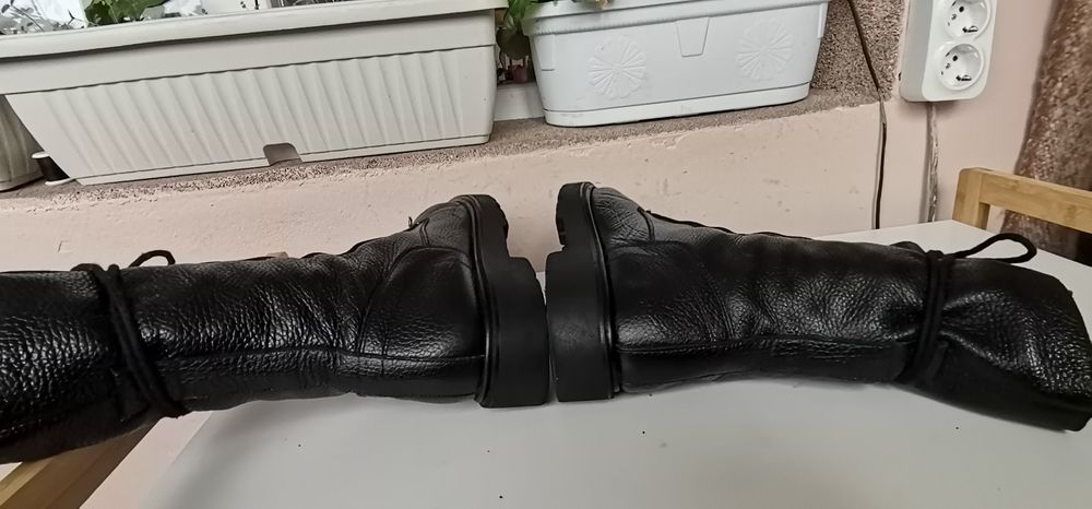 Дамски ботуши от естествена кожа 39 н.