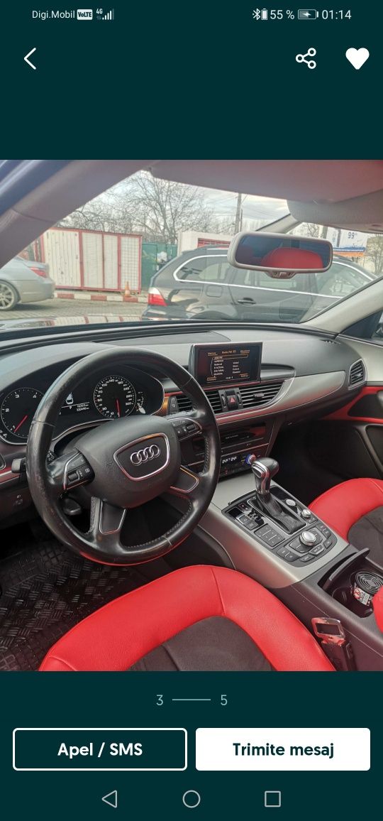 Vând Audi A6 C7 4G 2.0D 177cp, automat