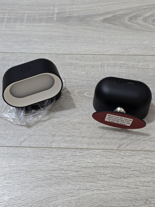 Set 2 aplice LED Amouhom B02 Black – control tactil & telecomandă