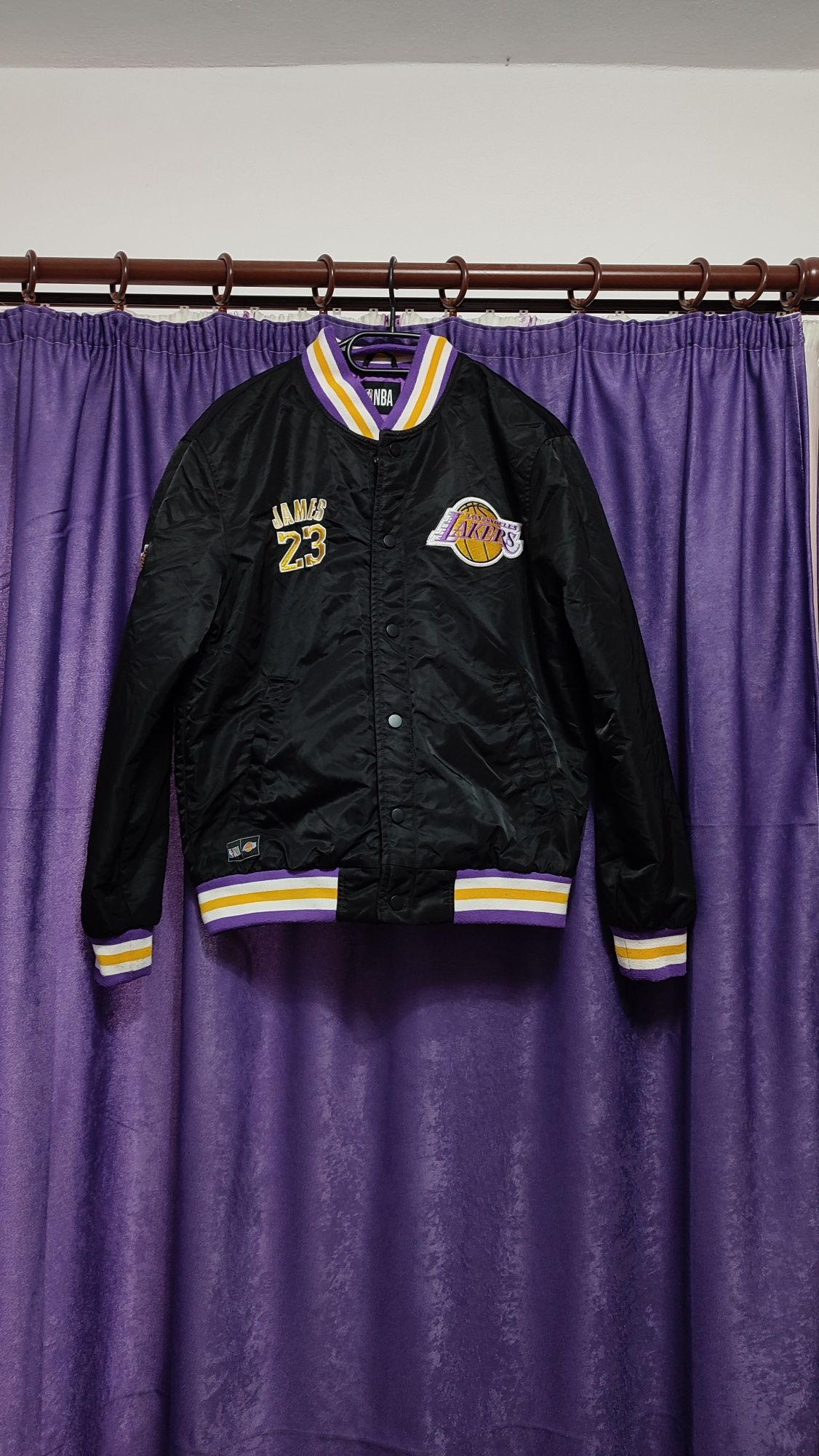 Jacketă Bomber Mitchell & Ness NBA LA Lakers