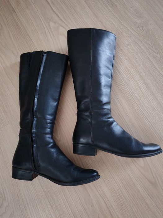 Cizme negre de piele mărime 36