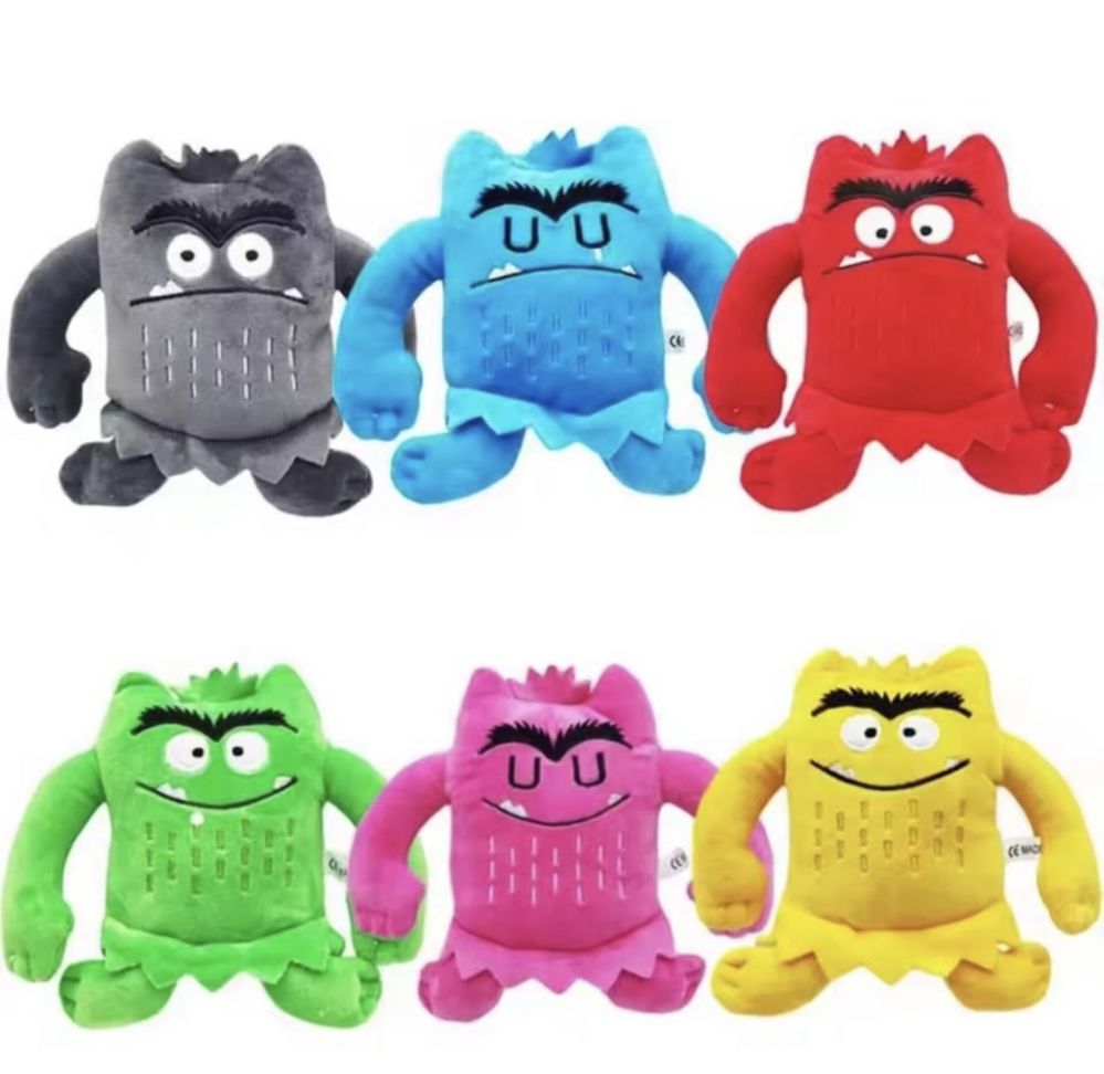 Плюшена играчка The Color Monster, 25см, Плюшени Чудовища
