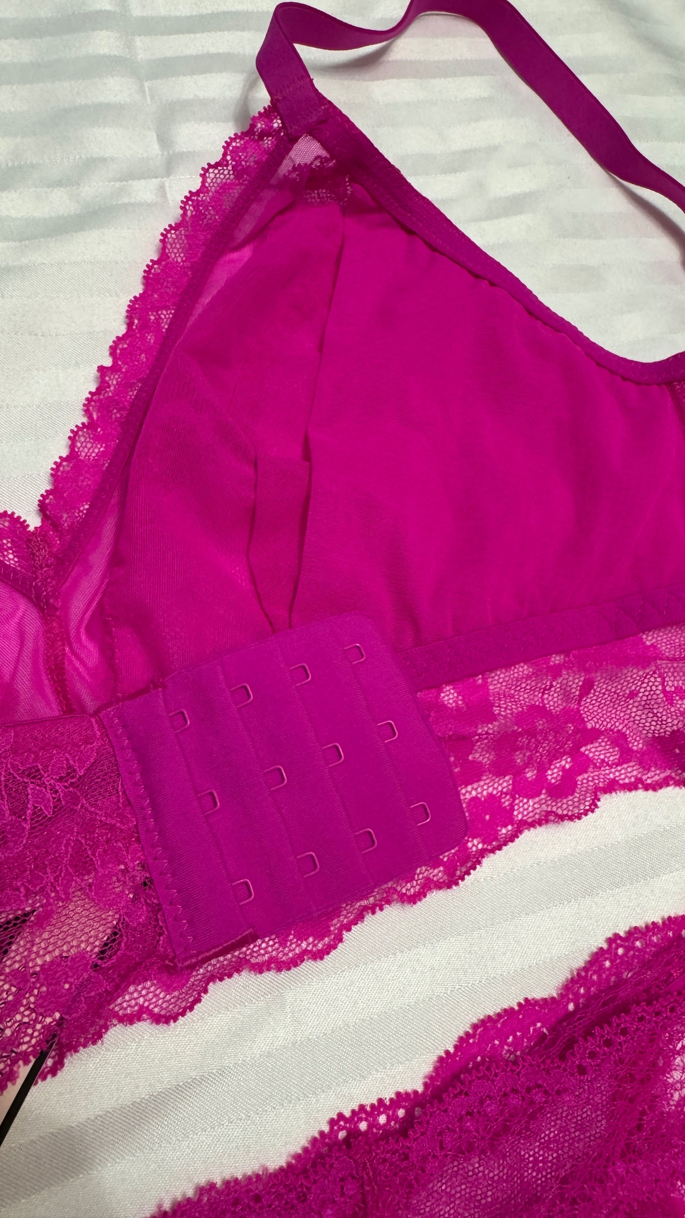 Комплект  бельо Victorias Secret розов