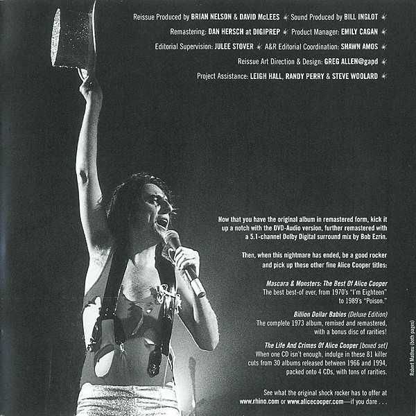 CD Alice Cooper - Welcome To My Nightmare 1975