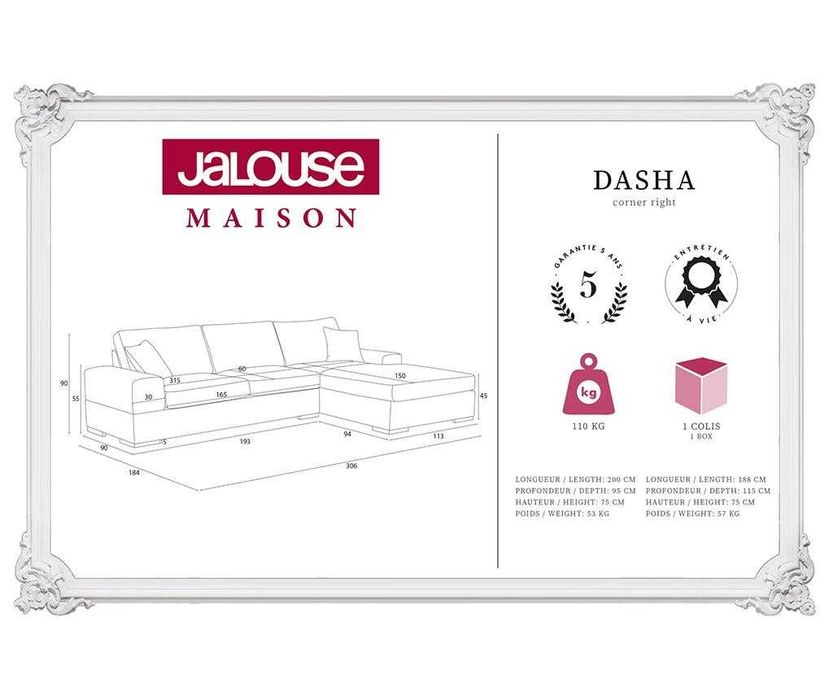 Coltar dreapta Dasha Cream