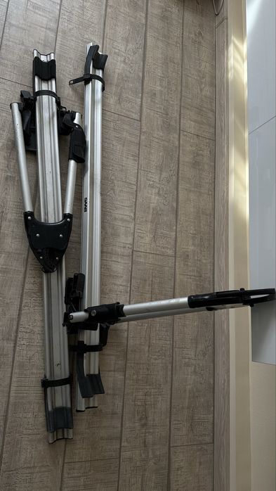 Bare transversale THULE + suport biciclete SAAB (3 bucăți)