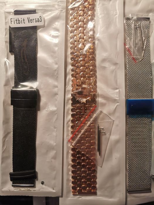 Curea ceas din aliaj metalic, silicon fitbit versa 2, 3, 4 si sense