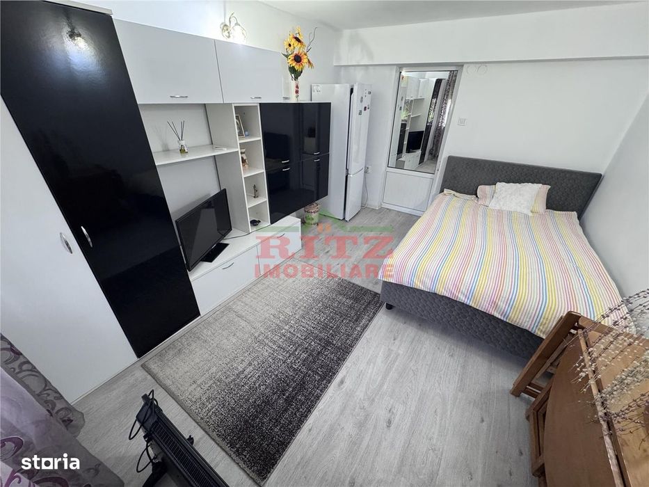 Nou! Garsoniera de inchiriat, mob. si utilata, zona Lic. Ion Minulescu