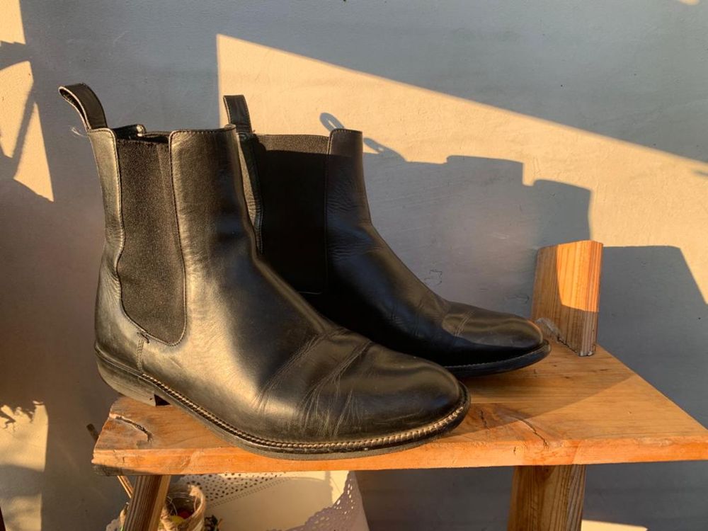 Ghete- botine Gucci -din piele naturala