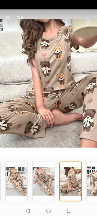 Пижамата с къс ръкав