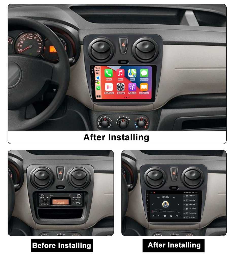 Navigatie Dacia Dokker 2012, Android 13, 9 INCH, 2GB RAM