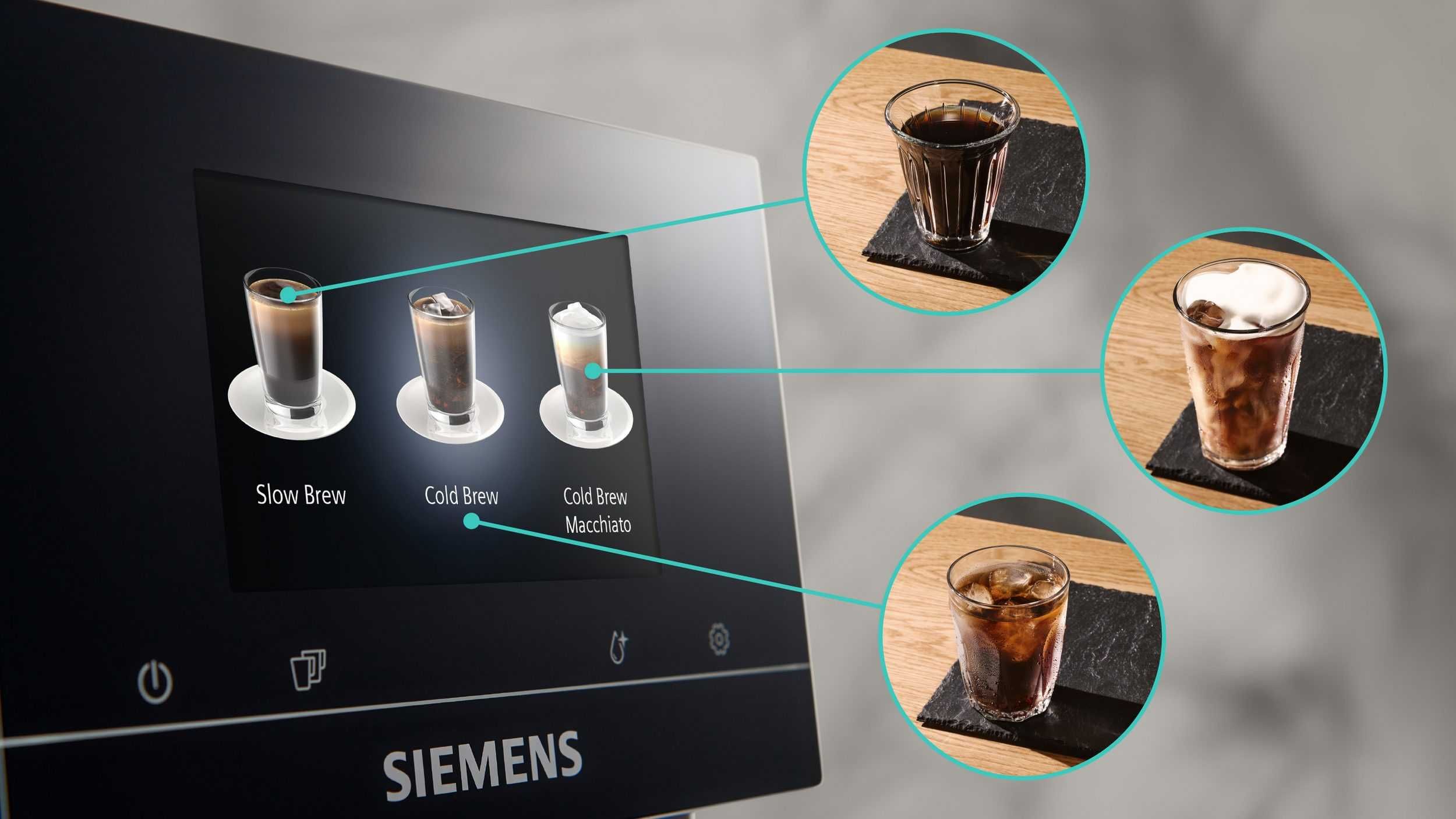Siemens кафеавтомат кафемашина EQ700 classic TP715D47, Cold Brew