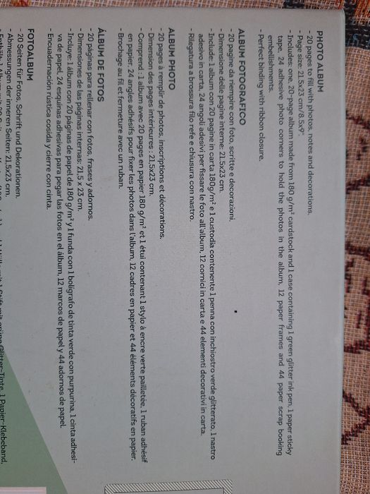 Комплект фото албум за пътешествия