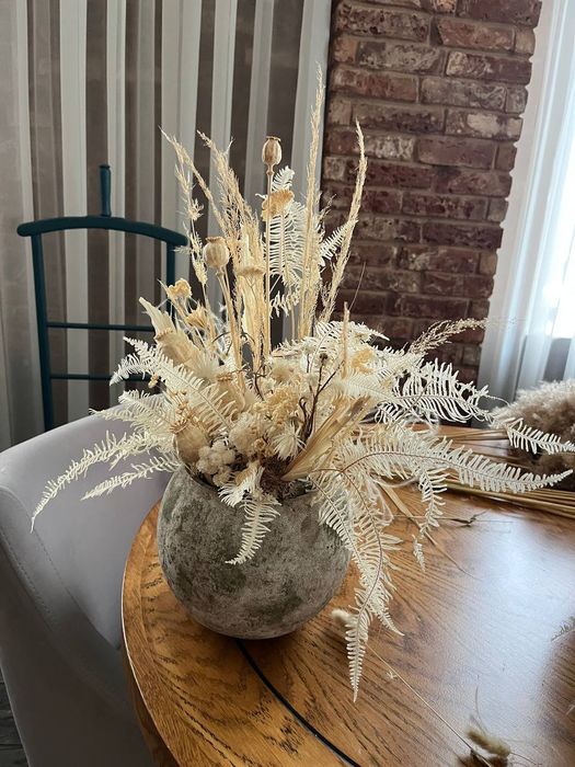 Декоративные сухие растения. Пампасная трава.