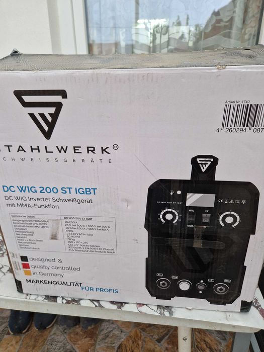 Aparat nou  sudura wig 200